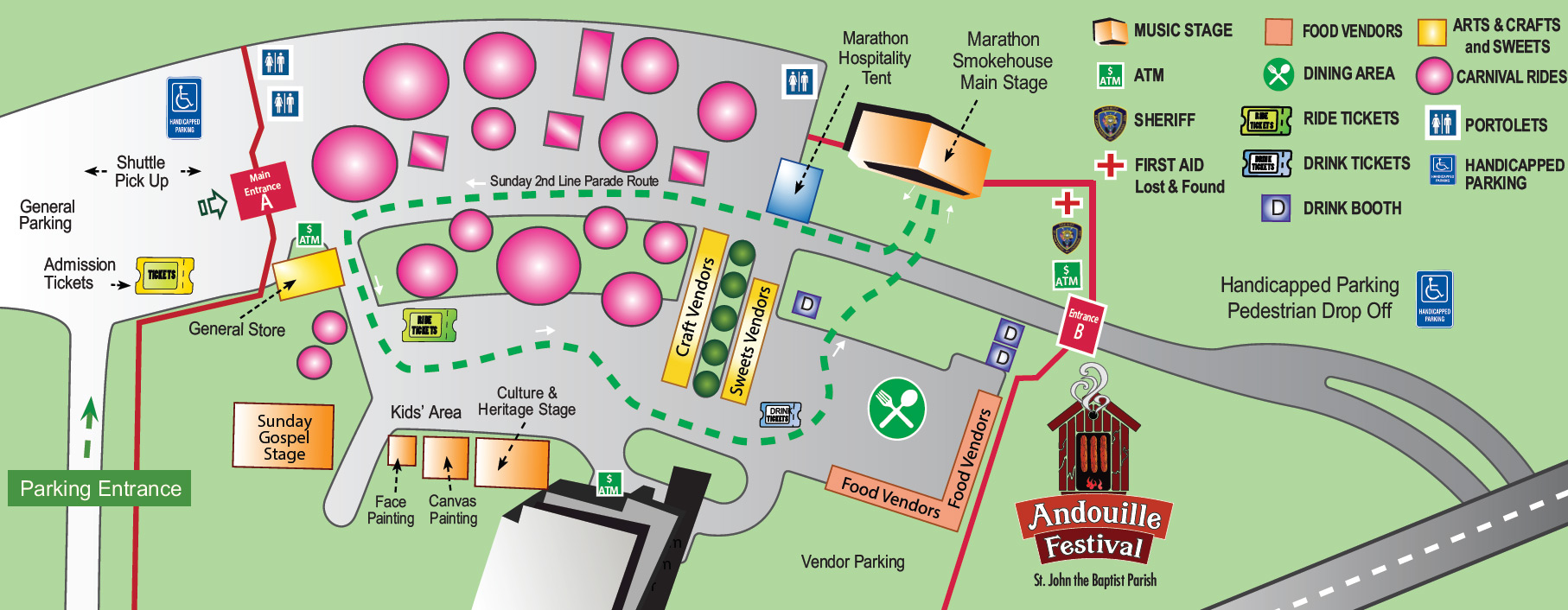 Grounds Map Andouille Festival